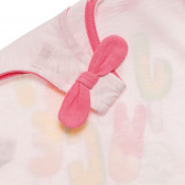 Βαμβακερή μπλούζα με τύπωμα για μωρό, ροζ Benetton 236809 2