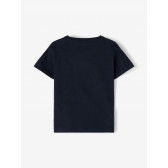 Μπλουζάκι από οργανικό βαμβάκι με τύπωμα φοίνικα και επιγραφή, σκούρο μπλε Name it 236948 2
