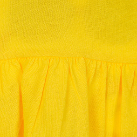 Βαμβακερό μπλουζάκι με γυαλιά για ένα μωρό, κίτρινο Benetton 236982 3
