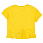 Βαμβακερό μπλουζάκι με γυαλιά για ένα μωρό, κίτρινο Benetton 236983 4