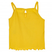 Βαμβακερή μπλούζα με γραφικό σχέδιο για ένα μωρό, κίτρινο Benetton 237035 4