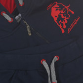 Σετ βαμβακερής, αθλητικής φόρμας για αγόρι, σε σκούρο μπλε χρώμα, με λογότυπο της μάρκας Lamborghini 237053 3