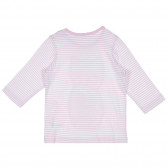 Σετ βαμβακερό με παντελόνι και μπλούζα με μακριά μανίκια για μωρό, ροζ Benetton 237062 4