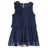 Αμάνικο φόρεμα με κορδέλα, σκούρο μπλε Benetton 237120 4