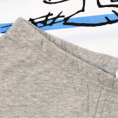 Σετ βαμβακερό μπλούζας και σορτς με γραφιστικό σχέδιο, πολύχρωμο Benetton 237125 4