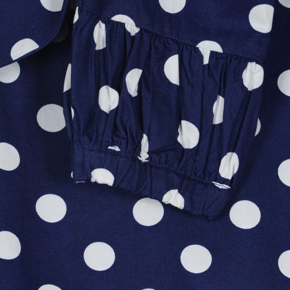 Βαμβακερό φόρεμα με σχέδιο εικόνων, σκούρο μπλε Benetton 237142 2