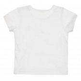Σετ βαμβακερό μπλουζάκι και σορτς για μωρό σε λευκό και πράσινο Benetton 237217 4