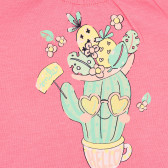Σετ βαμβακερό μπλουζάκι και σορτς για ένα μωρό, ροζ Benetton 237222 3