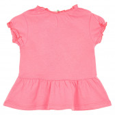 Σετ βαμβακερό μπλουζάκι και σορτς για ένα μωρό, ροζ Benetton 237224 5