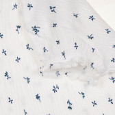 Σετ βαμβακερό σορτς και μπλουζάκι για μωρό, σε λευκό και μπλε Benetton 237242 3