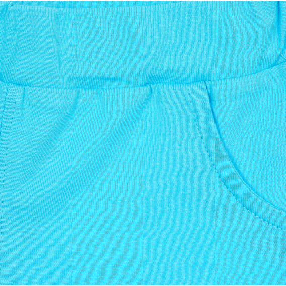 Σετ βαμβακερό με σορτς και μπλουζάκι για μωρό, σε γκρι και μπλε Benetton 237269 6