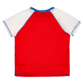 Σετ βαμβακερό μπλουζάκι και σορτς σε κόκκινο και γκρι χρώμα Benetton 237309 4
