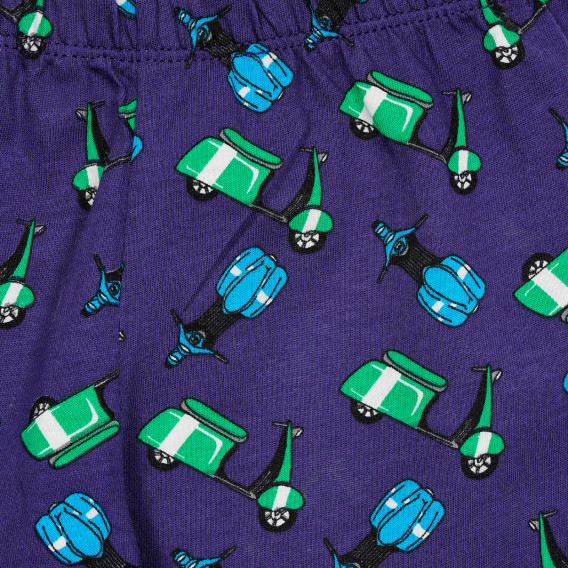 Βαμβακερές πιτζάμες με κοντά μανίκια σε γκρι και μπλε Benetton 237316 6