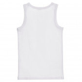 Σετ από δύο βαμβακερές μπλούζες για μωρό, λευκό και γκρι Benetton 237532 6