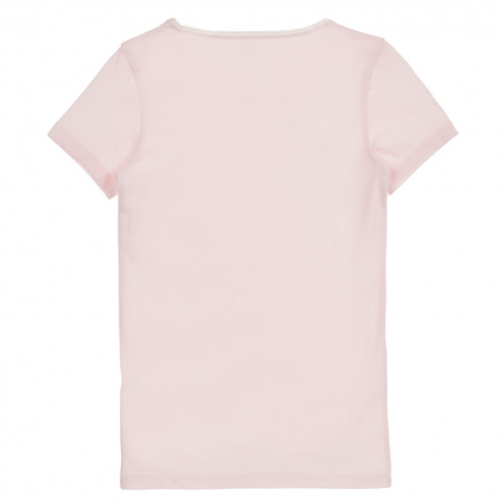 Σετ βαμβακερές μπλούζες σε λευκό και ροζ Benetton 237569 4