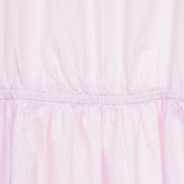 Αμάνικο βαμβακερό φόρεμα με λευκές και ροζ ρίγες Benetton 237585 2