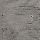 Βαμβακερό παντελόνι, γκρι Sisley 237822 3