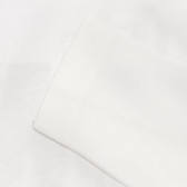 Βαμβακερή μπλούζα με τύπωμα Transformers, λευκή Benetton 237950 3