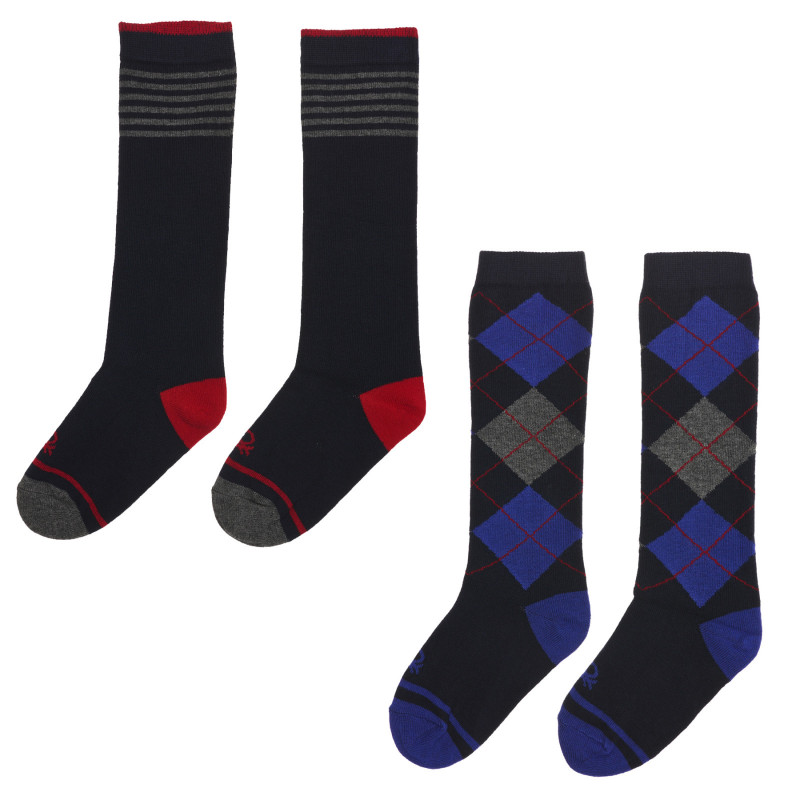 Σετ δύο ζευγαριών κάλτσες 3/4, μπλε  237960
