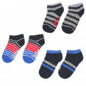 Σετ τριών ζευγαριών κάλτσες, σκούρο μπλε Benetton 237987 