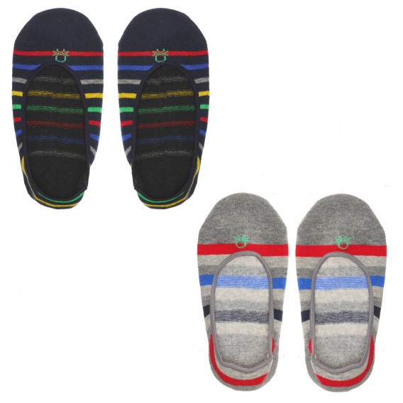 Σετ από δύο ζευγάρια κάλτσες, πολύχρωμα Benetton 238007 