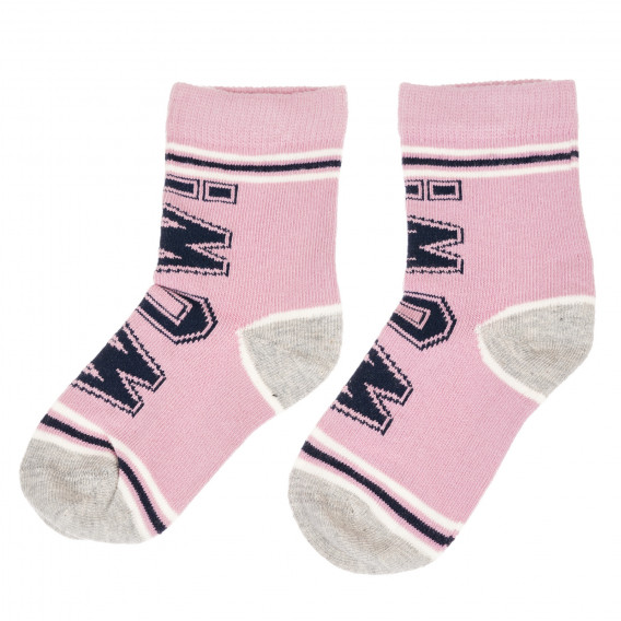 Σετ από δύο ζευγάρια κάλτσες σε ροζ και μπλε Benetton 238062 4