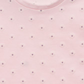 Βαμβακερή μπλούζα με floral τύπωμα για ένα μωρό, ροζ Benetton 238106 2