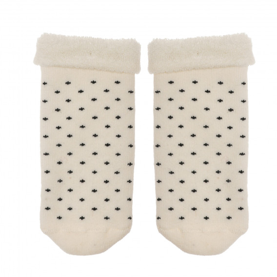 Σετ από δύο ζευγάρια κάλτσες σε λευκό και γκρι Benetton 238168 4