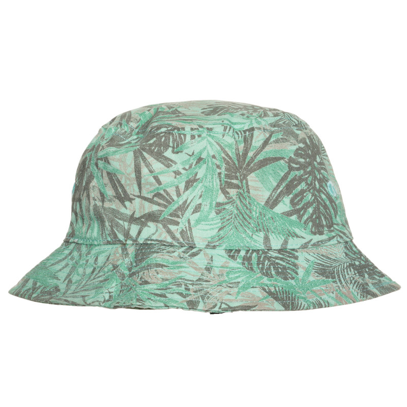 Βαμβακερό καπέλο με σχέδιο πράσινων φύλλων φοινικών για μωρό, πράσινο  238396