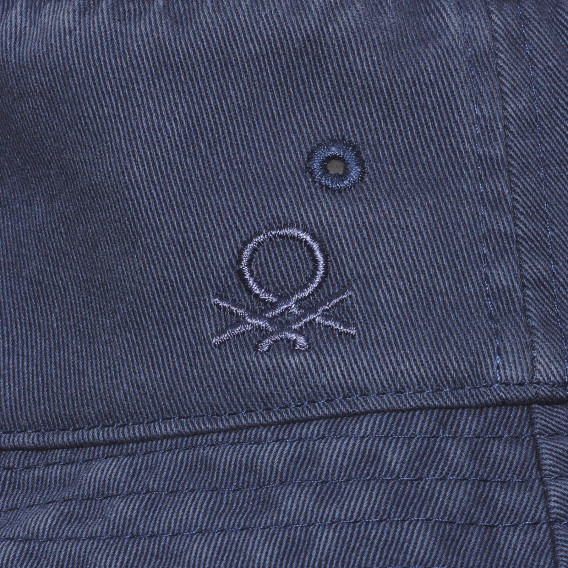 Καπέλο τζιν με το λογότυπο της μάρκας, σκούρο μπλε Benetton 238420 2