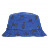 Καπέλο τζιν με γραφικά και λογότυπο μάρκας, σκούρο μπλε Benetton 238423 