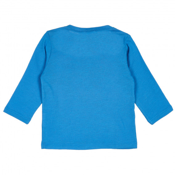 Βαμβακερή μπλούζα με θαλασσινό τύπωμα για μωρό, μπλε Benetton 238472 4