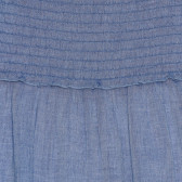 Αμάνικη βαμβακερή μπλούζα με ελαστικό πάνω μέρος, μπλε Sisley 238586 2