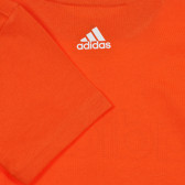 Βαμβακερό μπλουζάκι ESSENTIALS LOGO TEE, πορτοκαλί Adidas 238859 2