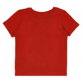Μπλουζάκι από οργανικό βαμβάκι με γραφικό σχέδιο για ένα μωρό, κόκκινο Name it 238900 4