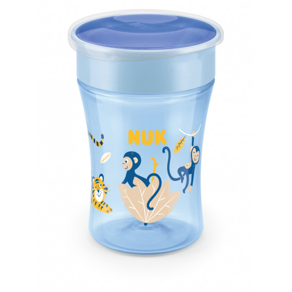 Κύπελλο πολυπροπυλενίου, Evolution Magic, μπλε με μαϊμού, 230 ml. NUK 238924 