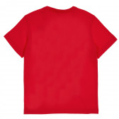 Βαμβακερό μπλουζάκι με την επιγραφή της μάρκας για ένα μωρό, με κόκκινο χρώμα Benetton 238938 4