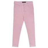 Παντελόνι με διπλωμένα μποτζάκια, ροζ Guess 239085 