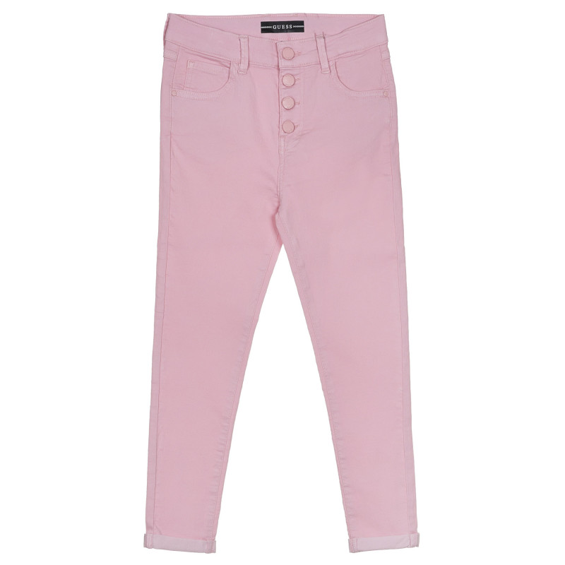 Παντελόνι με διπλωμένα μποτζάκια, ροζ  239085