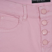 Παντελόνι με διπλωμένα μποτζάκια, ροζ Guess 239086 2