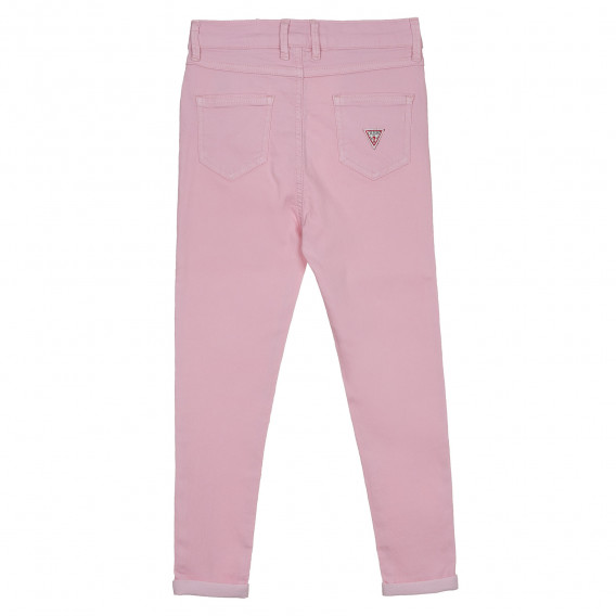 Παντελόνι με διπλωμένα μποτζάκια, ροζ Guess 239088 4