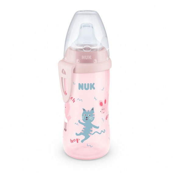 Ενεργό μπουκάλι 300 ml πολυπροπυλενίου σε ροζ χρώμα NUK 239141 7