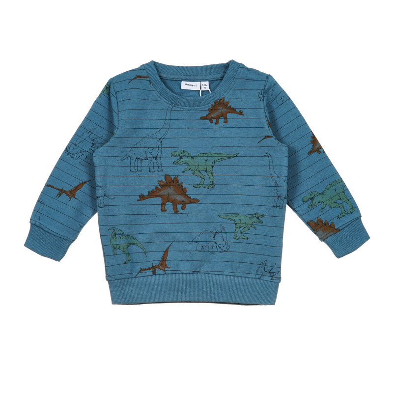 Μπλε φούτερ με σχέδιο δεινόσαυρους  239146