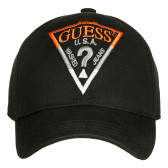 Βαμβακερό καπέλο με γείσο, μαύρο Guess 239217 