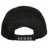 Βαμβακερό καπέλο με γείσο, μαύρο Guess 239219 3