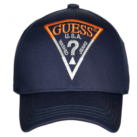 Βαμβακερό καπέλο με γείσο, μπλε Guess 239233 
