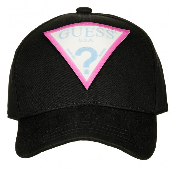 Βαμβακερό καπέλο με γείσο, σε μαύρο χρώμα Guess 239241 