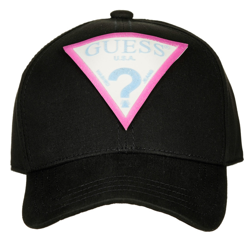 Βαμβακερό καπέλο με γείσο, σε μαύρο χρώμα  239241