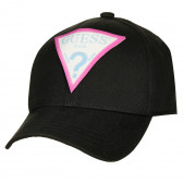 Βαμβακερό καπέλο με γείσο, σε μαύρο χρώμα Guess 239242 2