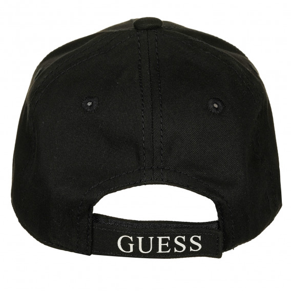 Βαμβακερό καπέλο με γείσο, σε μαύρο χρώμα Guess 239243 3